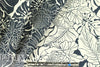 Italian cotton 'silhouette tropic' reversible jacquard