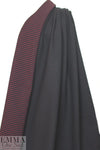Trin@ Turk cotton blend 4-way stretch jacquard - black/red .875 yds