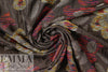 Italian floral embroidered-look jacquard brocade 1.5 yd
