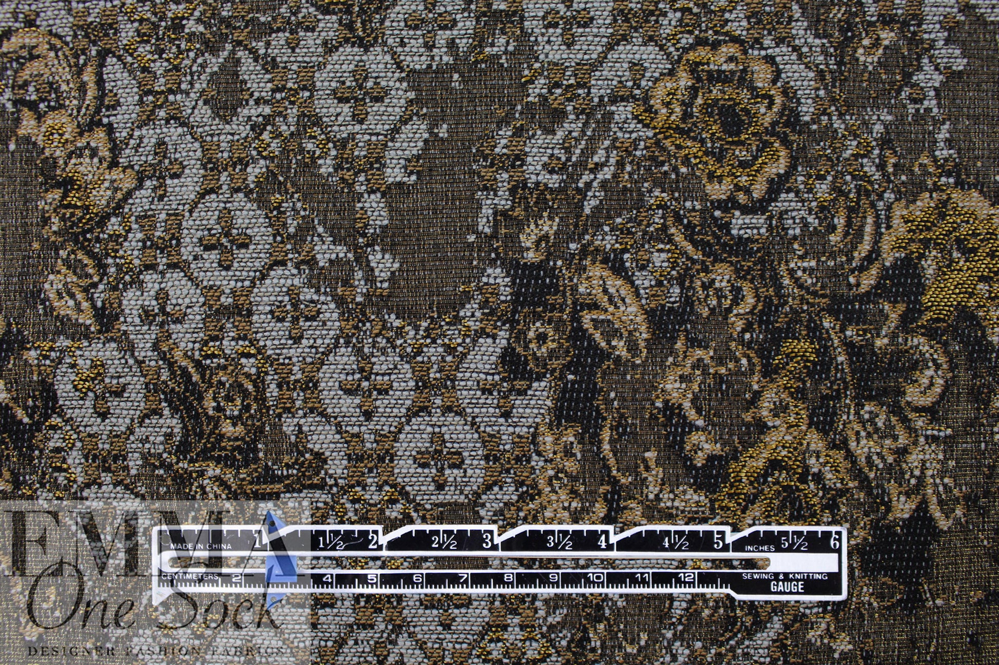 Italian cotton blend 'museum tapestry' jacquard 2.25 yd