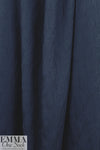 organic cotton GOTS leaf jacquard sweater knit - indigo 1.125 yds