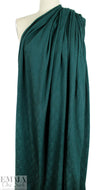 organic cotton GOTS leaf jacquard sweater knit - pine 1.875 yd