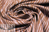 organic cotton GOTS bark jacquard knit - dusty brown/lilac 2 yd