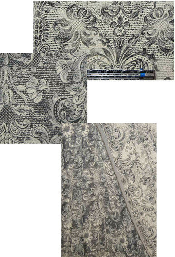 NY designer scroll design dressweight jacquard