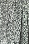 Italian cotton stylized flowers reversible jacquard