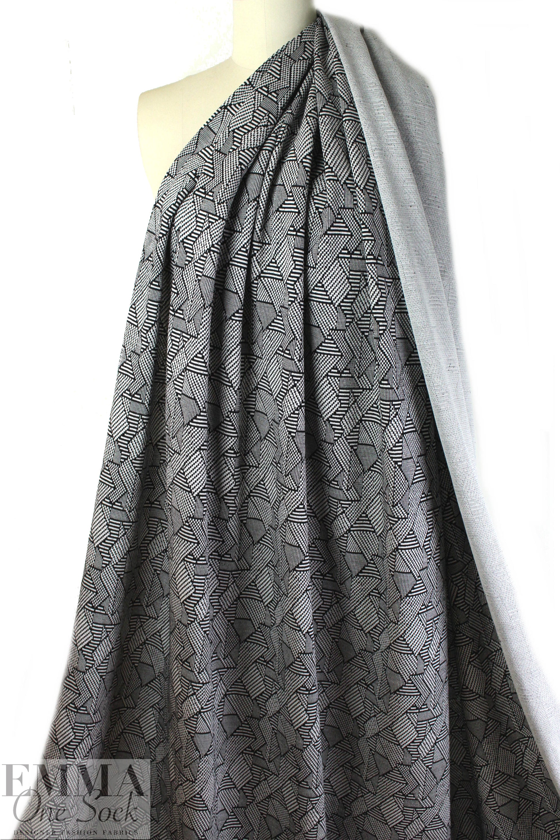French jacquard doubleknit - graphic shapes