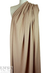 French scroll graphic textured jacquard knit - beige .75 yds