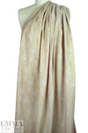 French gazebo design jacquard stretch woven - light beige 1.25 yds