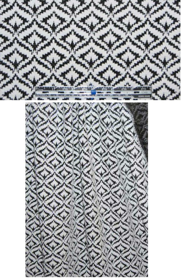 yarn dye jacquard knit - graphic fleur de lis 1.375 yd