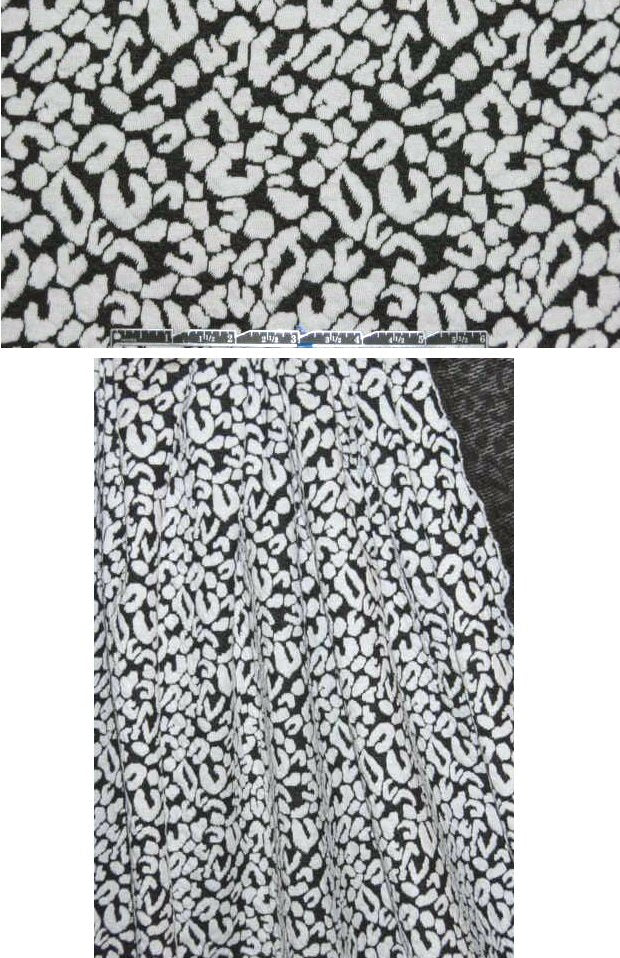 yarn dye jacquard knit - stylized cheetah