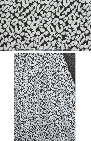 yarn dye jacquard knit - stylized cheetah 1.375 yds