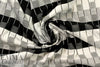 'domino' yarn dye jacquard knit - black/white 1.66 yd