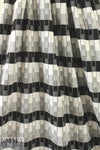 'domino' yarn dye jacquard knit - black/white