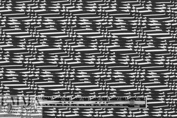 'twizzler' yarn dye jacquard knit - black/white