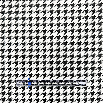 yarn-dyed cotton blend houndstooth jacquard knit - black/white 1.125 yds
