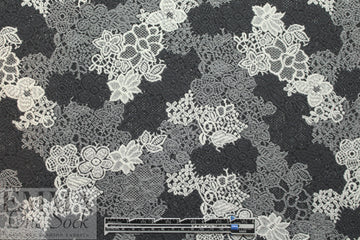 NY designer jacquard doubleknit - lacey grays