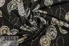 designer yarn dye jacquard knit - rosettes 2.25 yd