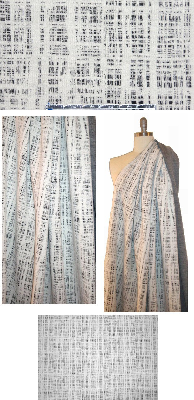 famous designer textured doubleknit - grid work