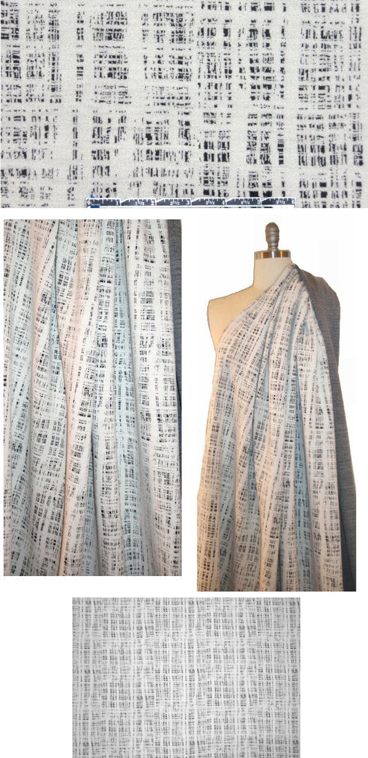 famous designer textured doubleknit - grid work