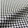 yarn-dyed cotton blend houndstooth jacquard knit - black/white 1.125 yds