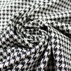 Italian yarn dyed houndstooth jacquard knit - black/white .625 yds
