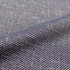 Italian speckled, tweedy jacquard 'twill' knit - denim/cherry 1.25 yds
