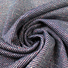 Italian speckled, tweedy jacquard 'twill' knit - denim/cherry 1.25 yds