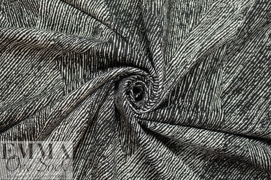 NY designer yarn dyed linear abstract doubleknit