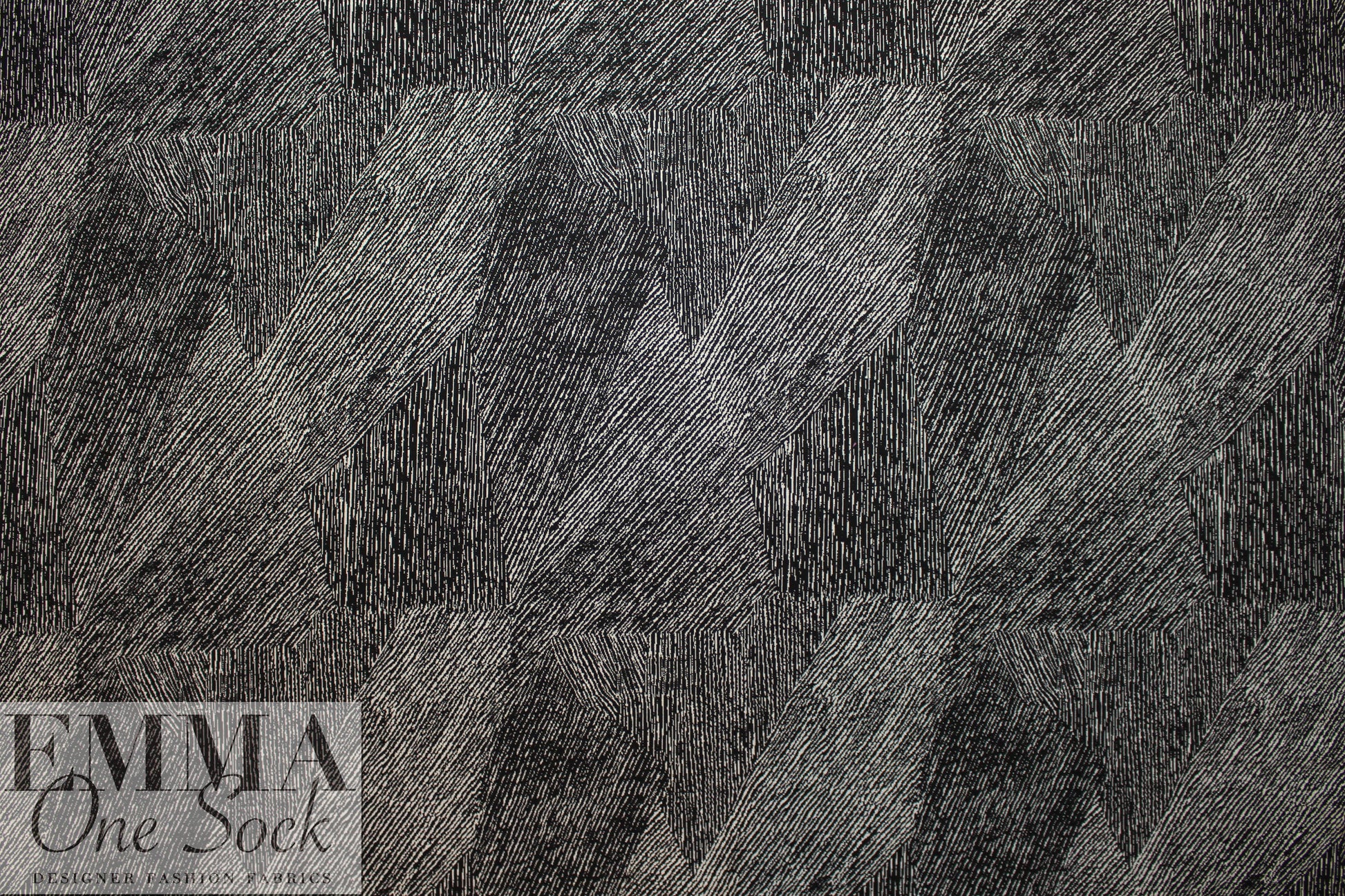 NY designer yarn dyed linear abstract doubleknit