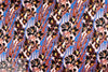 famous designer jacquard knit - red/blue floral 1.5 yds