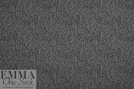 CA designer black/light gray hatchy yarn dye doubleknit