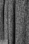 CA designer black/light gray hatchy yarn dye doubleknit .75 yds