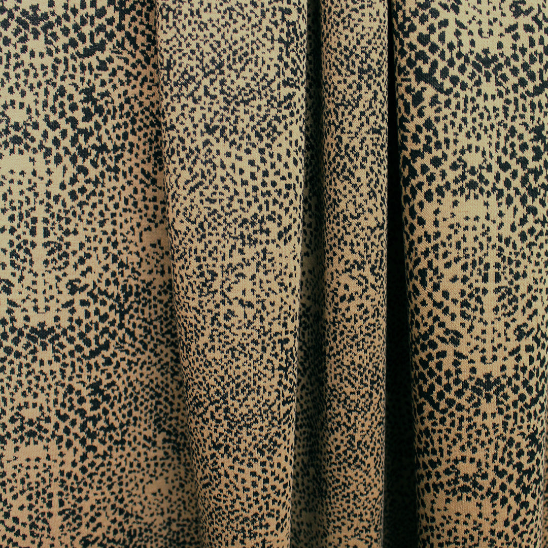 Italian yarn dyed 'animalia' jacquard sweater knit 1.75 yd