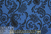 NY designer jacquard doubleknit - blue/black paisley