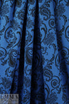 NY designer jacquard doubleknit - blue/black paisley