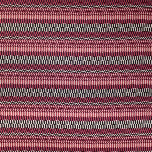 Italian 'chevron terrace' jacquard knit - berry/black/gold