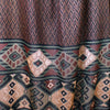 Italian yarn dyed 'copper chevrons' jacquard panel 1.375 yds - 1 Panel