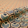 Italian yarn dyed honeycomb graphic jacquard knit  1.4 yds
