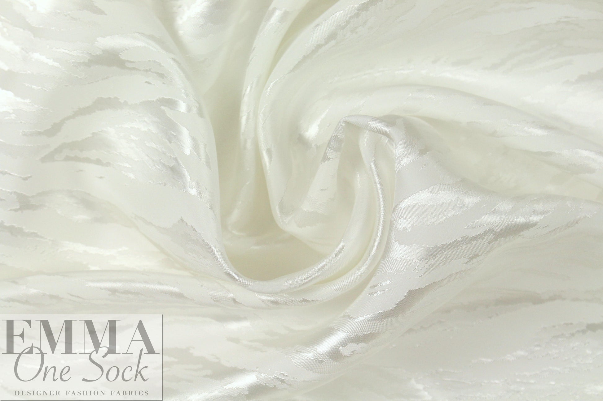 Kh@ite viscose jacquard luxury lining - snow white
