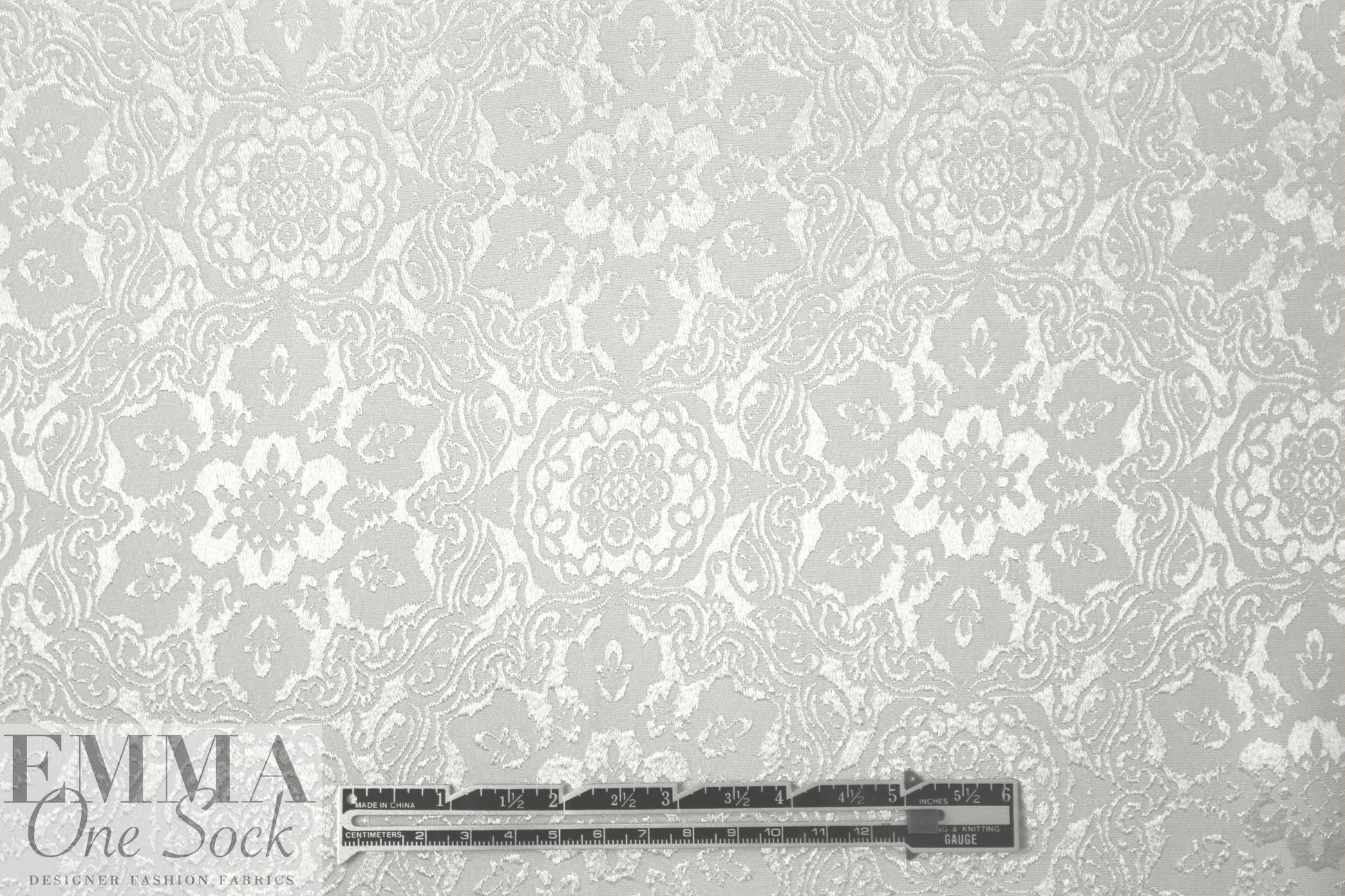 Derek L@m jacquard rayon/acetate lining - white