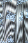 NY designer roses and stripes jacquard brocade