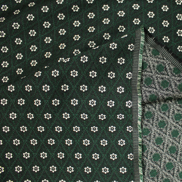 Italian 'evergreen floral' jacquard suiting
