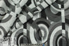 Italian 'cubist circles' jacquard suiting/coating 1.66 yd