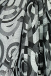 Italian 'cubist circles' jacquard suiting/coating 2 yd