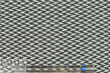 The0ry blue/natural graphic all-cotton sweater knit