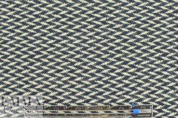 The0ry blue/natural graphic all-cotton sweater knit .875 yds
