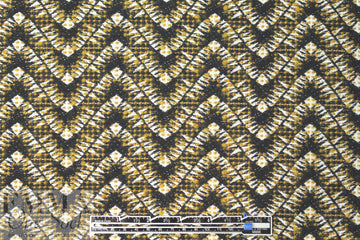 Derek L@m flower ziggy jacquard weave novelty coating 2.625 yd