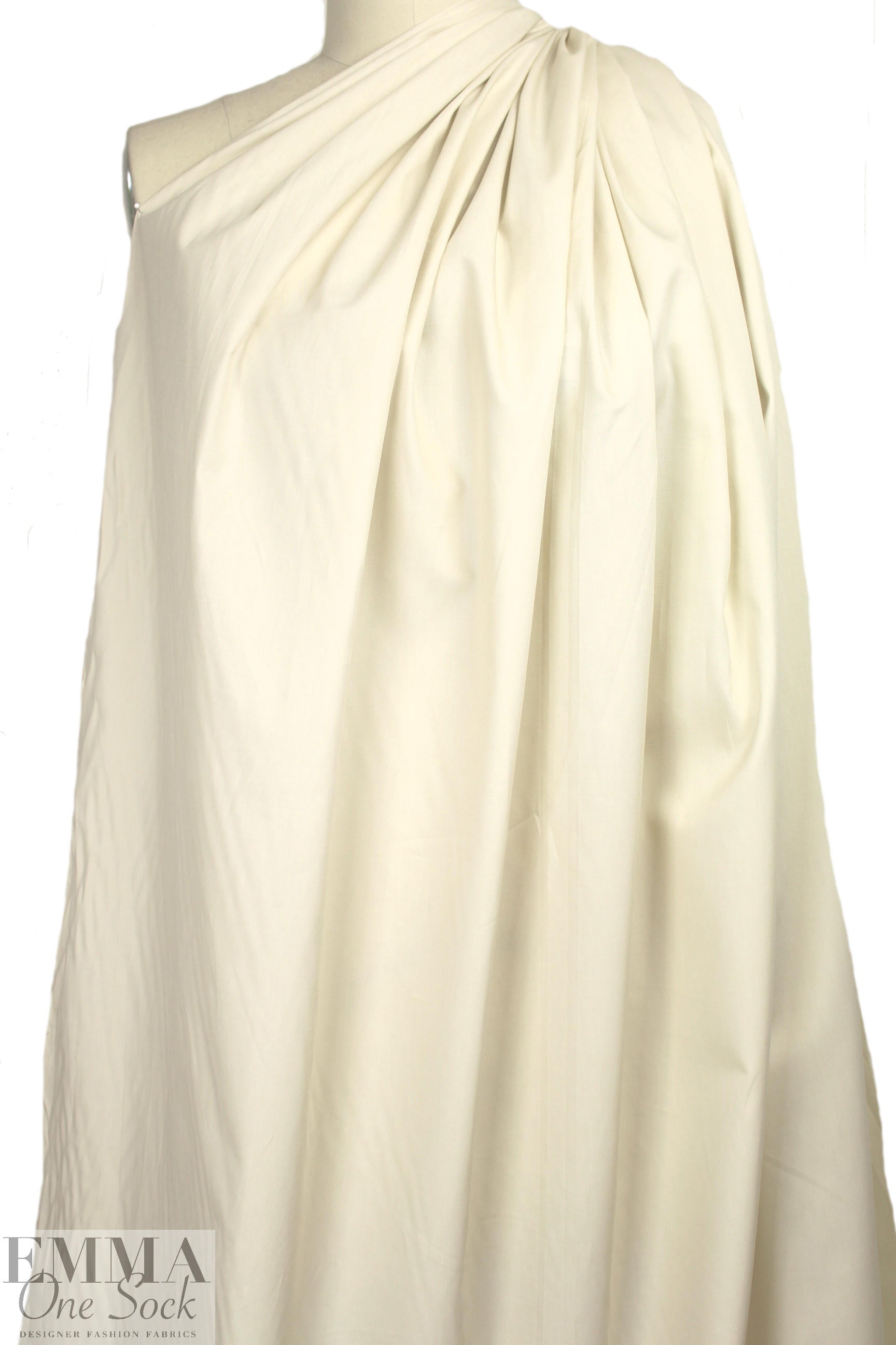 Japanese cotton poplin woven shirting - natural