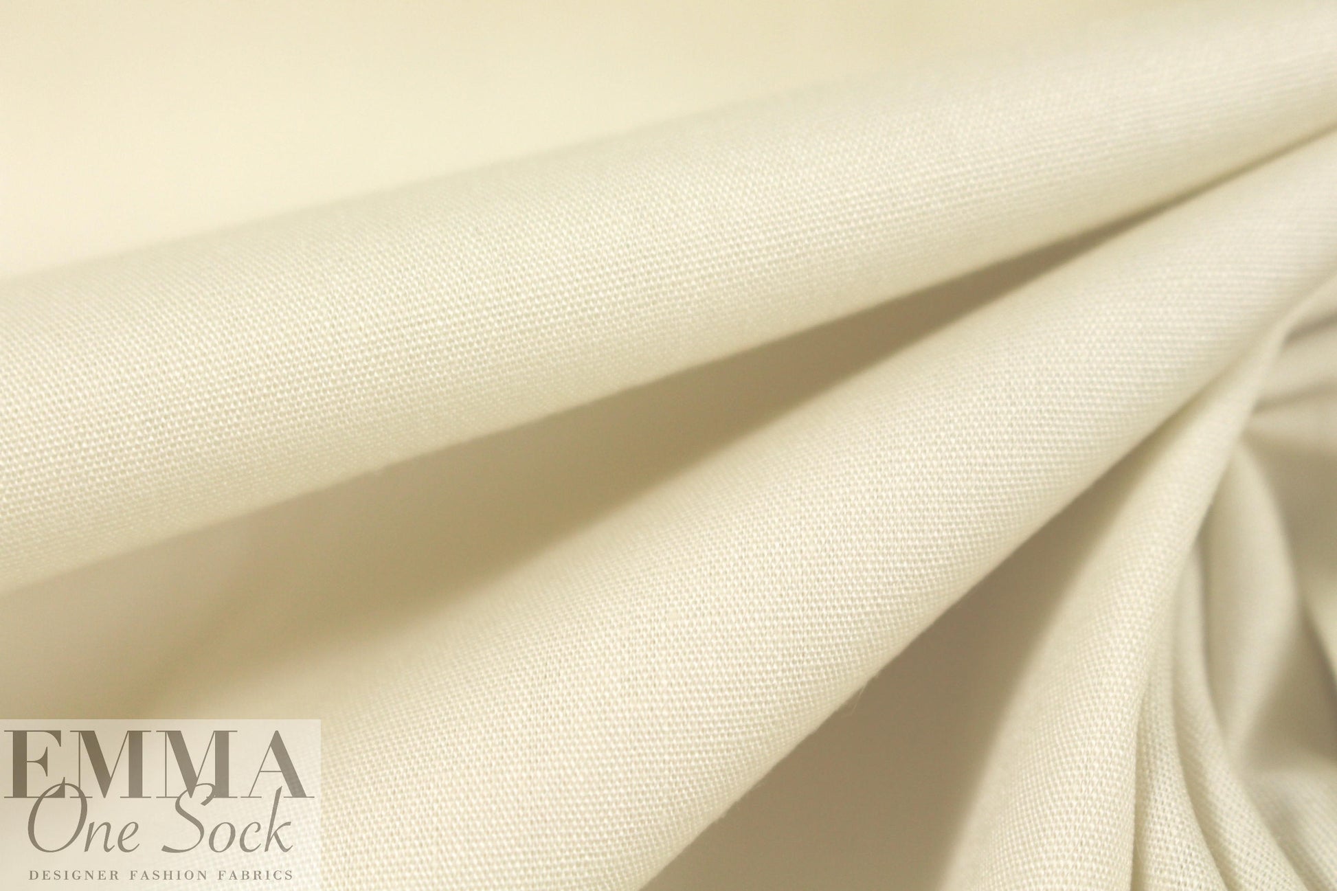 Japanese cotton poplin woven shirting - natural
