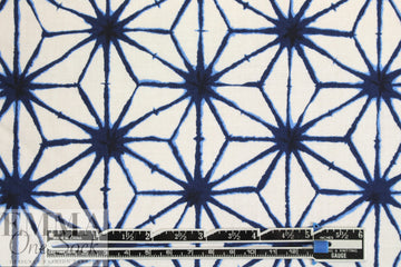 shirting designer Japanese indigo star print cotton poplin